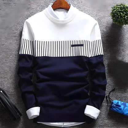 Cotton Blend Color Block Full Sleeves T-Shirts 3